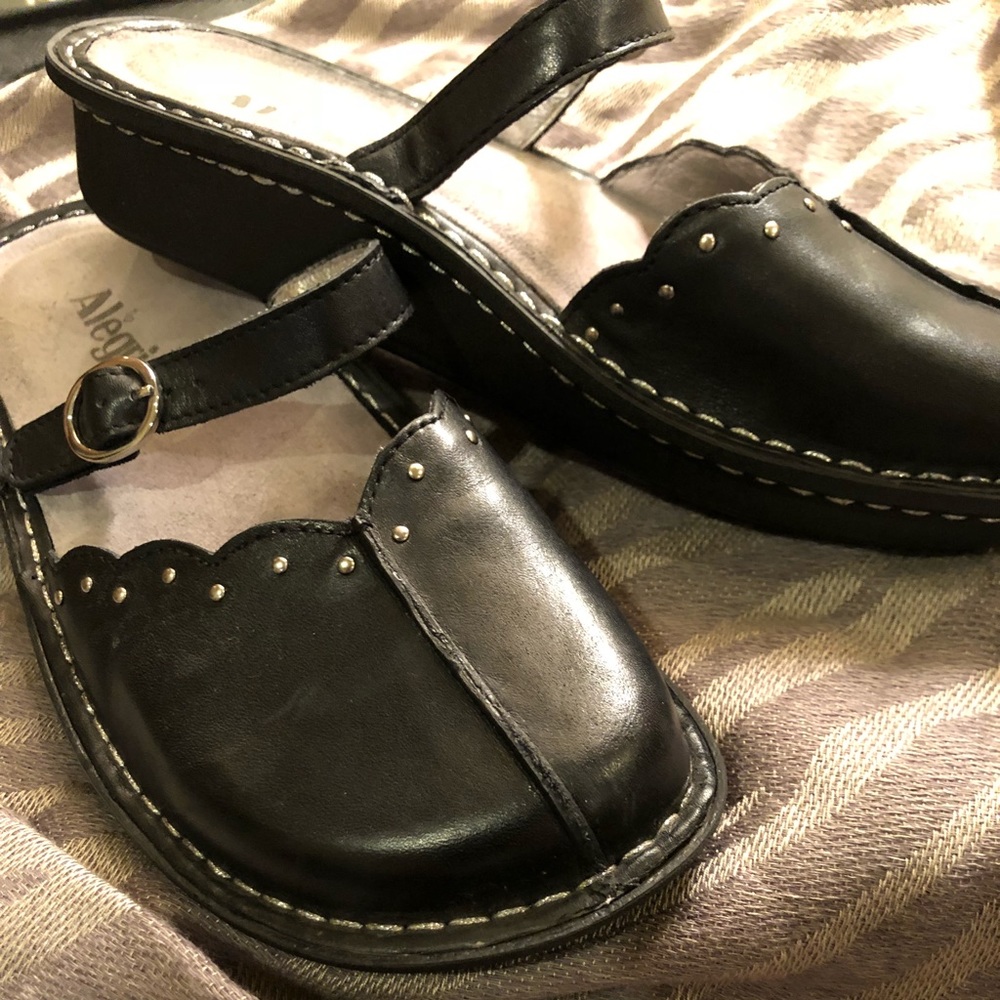 Black Alegria sandals